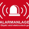 Aufkleber: Alarmanlage