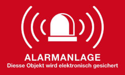 Aufkleber: Alarmanlage