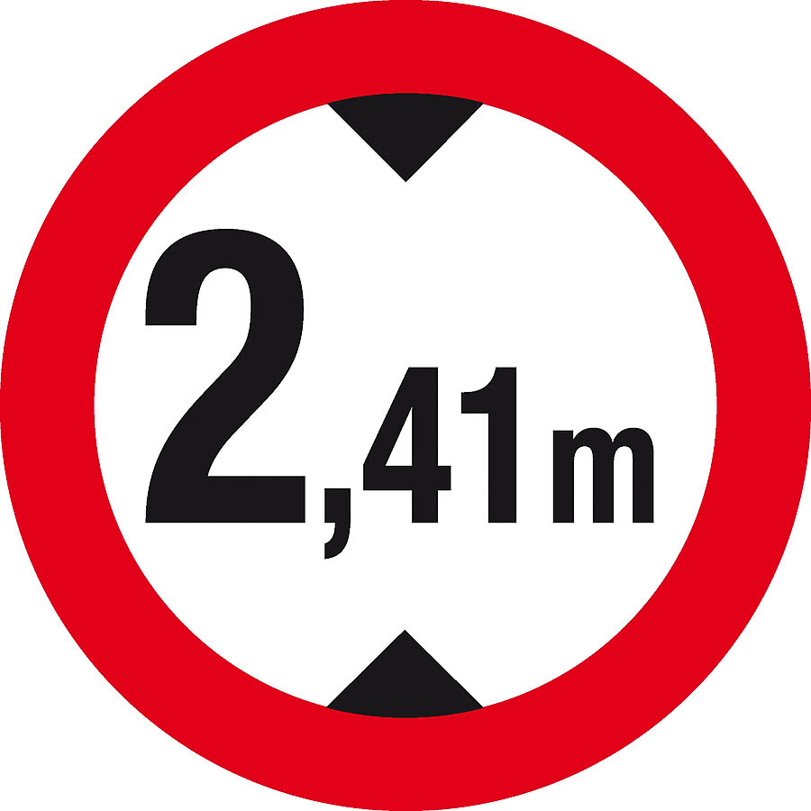 Aufkleber: Höhenbegrenzung Waschanlage